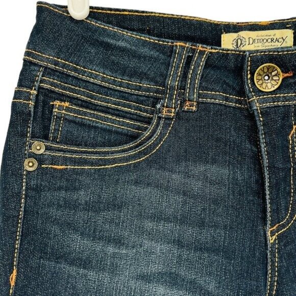Democracy Women's Justice Blue Jeggings Jeans Size 6 Mid Rise Stretch Skinny - Picture 5 of 10